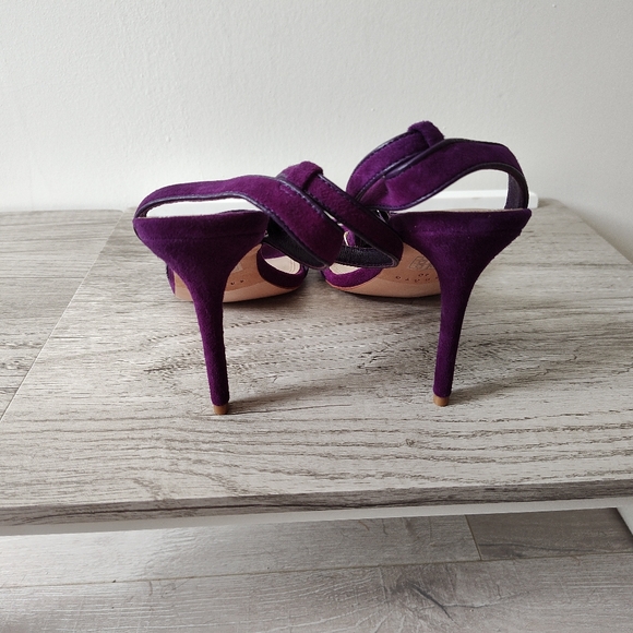 NWT Royal Purple Suede Nina Sandals from Sandro Size 10 - Picture 4 of 4